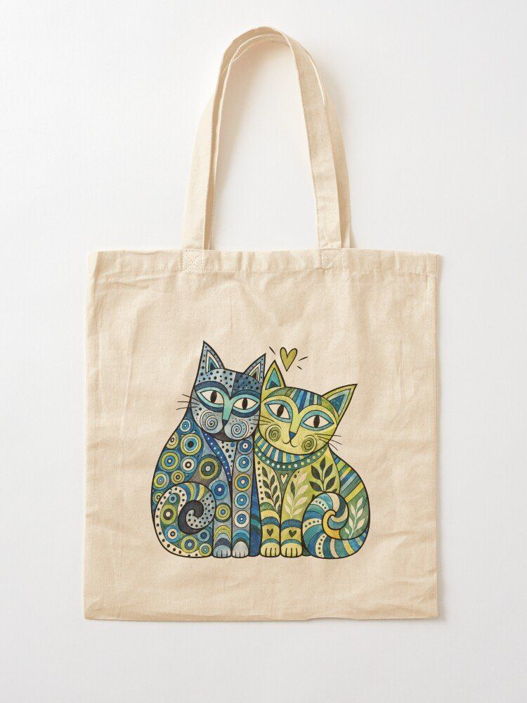 Borse: Stofftasche - Katzenliebe - inkl. Versand – Nuovo e nell'imballaggio originale da Basel venduto da Kunterbunt12 3