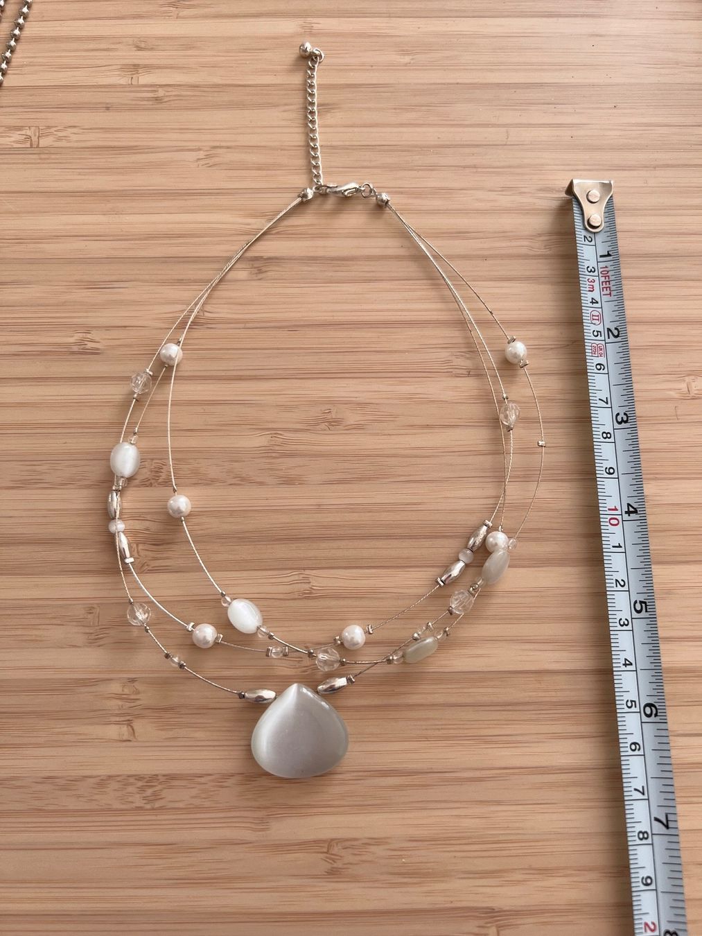 Catenine: White stone layered necklace – Nuovo (secondo la descrizione) da Genève venduto da Ballpencase 2