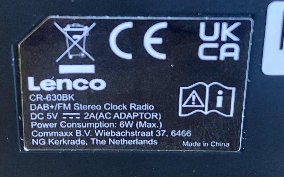 Lenco Sveglie: Lenco CR630bk – Nuovo (secondo la descrizione) da Ollon VD venduto da dav_l7zv 3