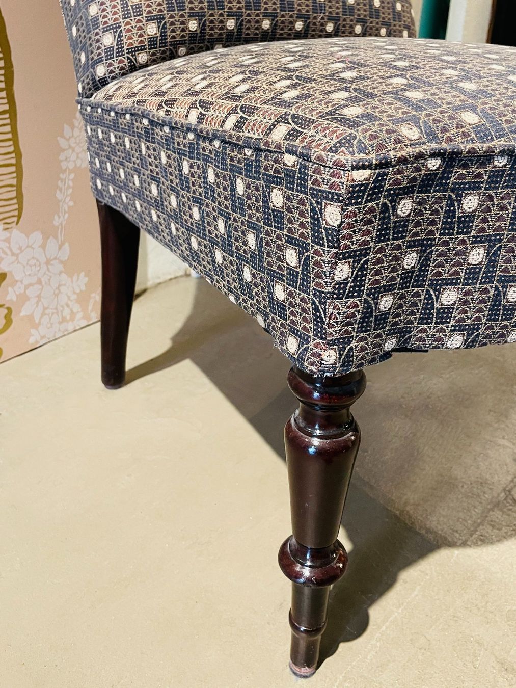 Poltrone: Napoleon III Sessel, neu bezogen, Stoff Josef Hoffmann – Nuovo (secondo la descrizione) da Luzern venduto da stilwerkstatt 1