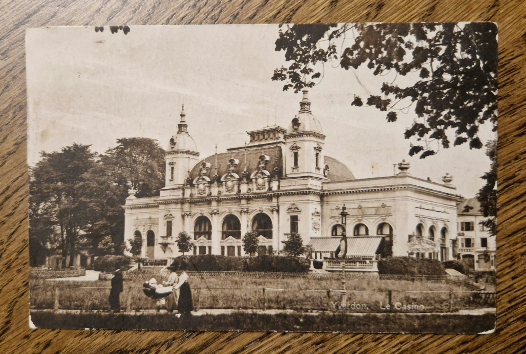 Cartoline postali: Yverdon, Le Casino 1918 – Usato da Ebikon venduto da Donar50