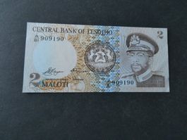 Lesotho, 2 Maloti   - ungefaltet