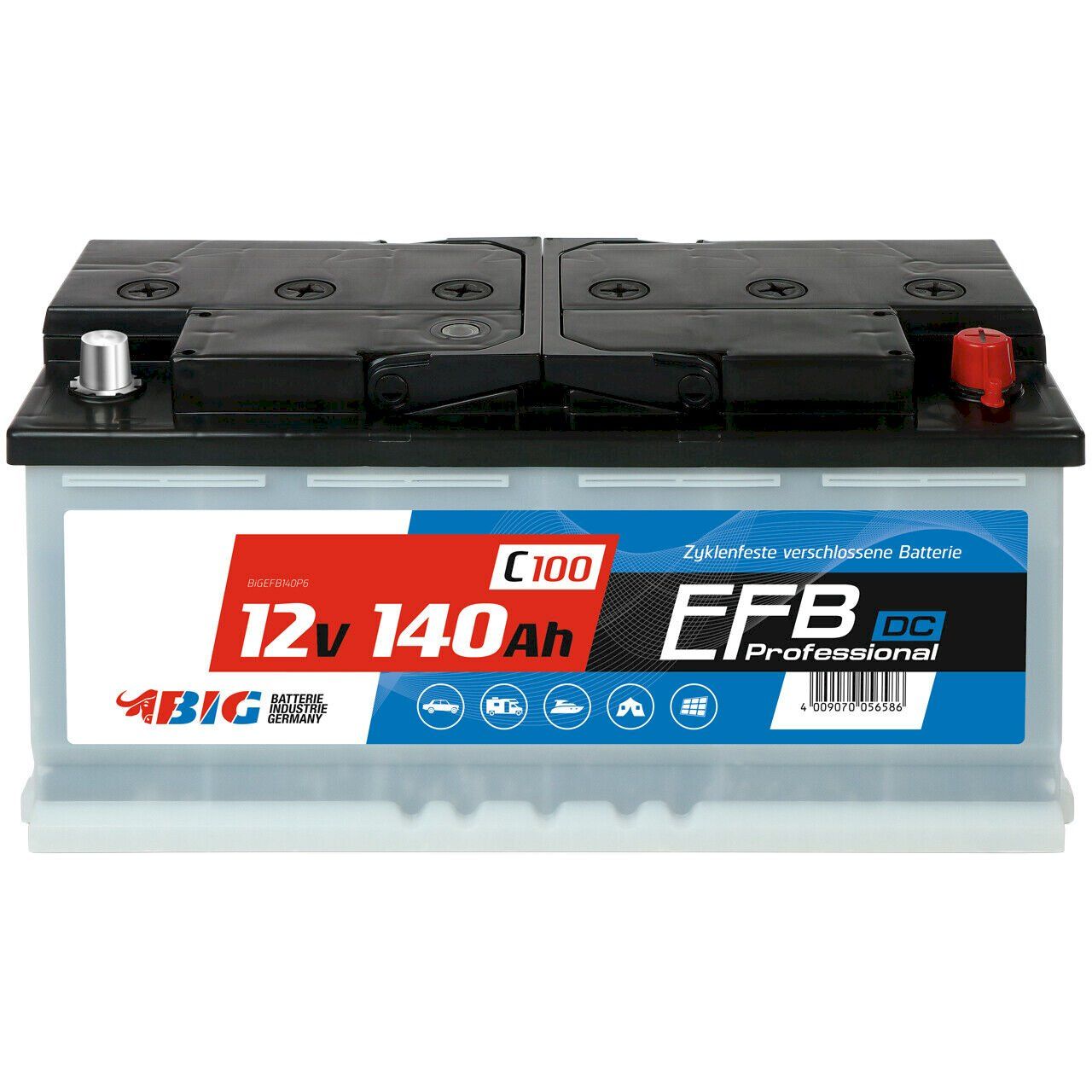 Batterien: BIG Solar DC EFB 12V 140Ah C100 – Neu und originalverpackt aus Bottighofen von zaap