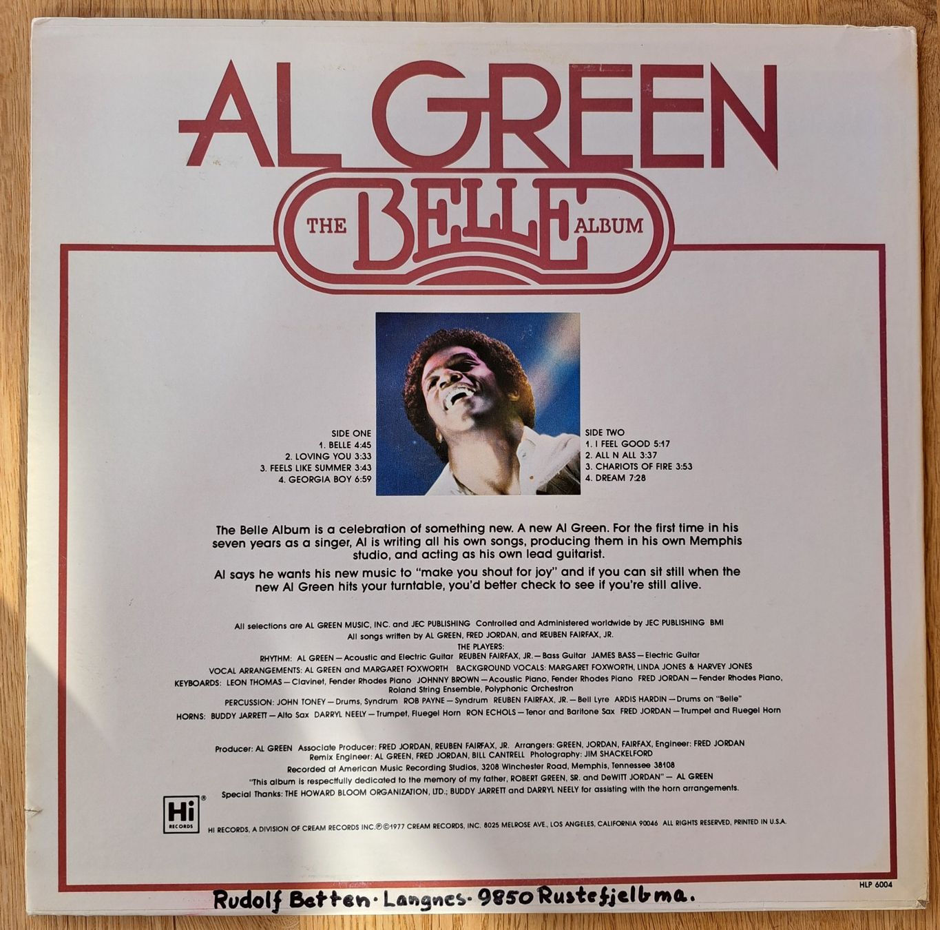 Schallplatten: Al Green - The Belle Album – Gebraucht aus Meggen von Ricardokoch 1