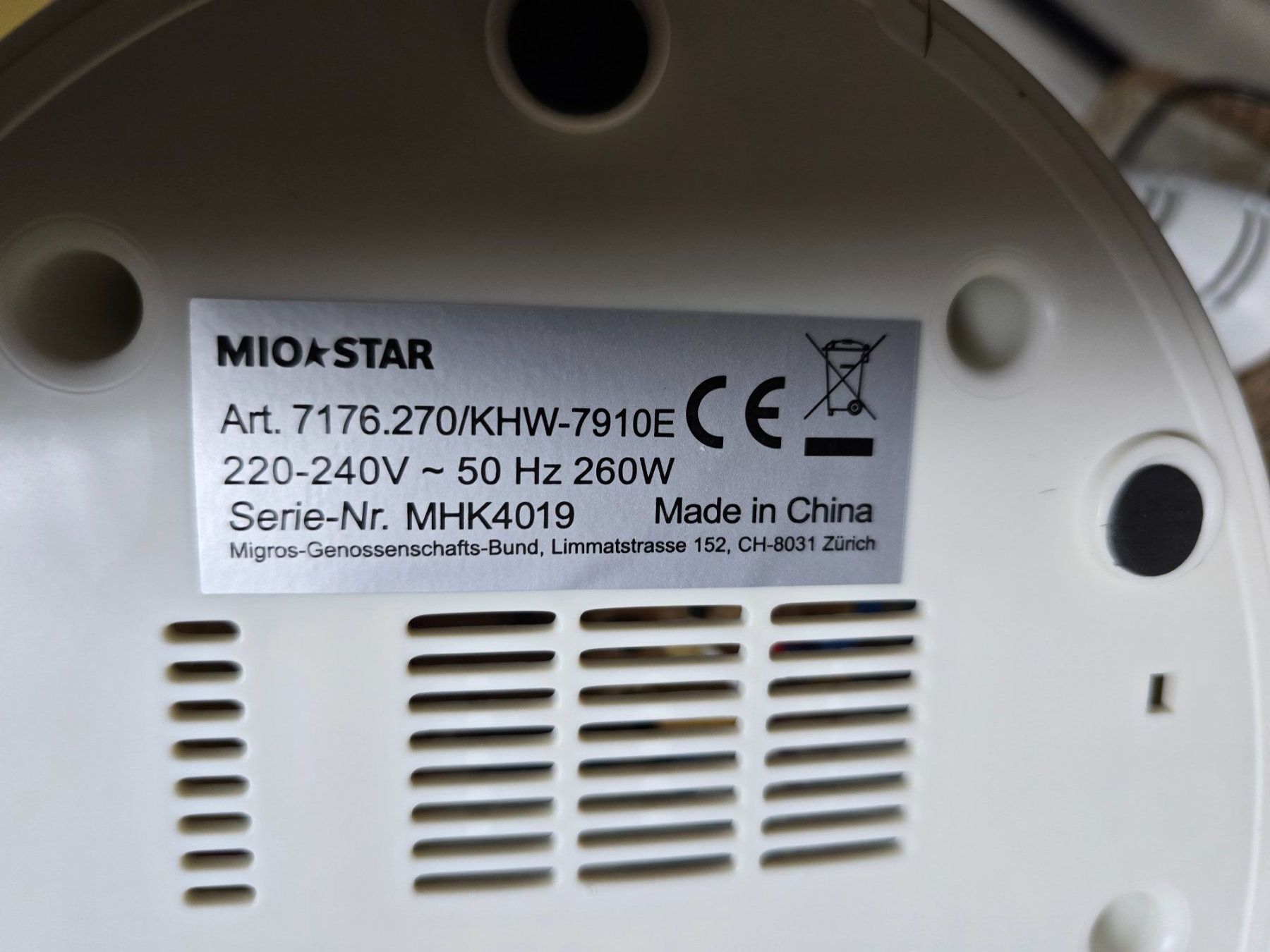 Mio Star Umidificatori d'aria: Verdampfer-Luftbefeuchter mit Hygrostat MIO+STAR 260 – Usato da Rorschacherberg venduto da Scharfeegge 2