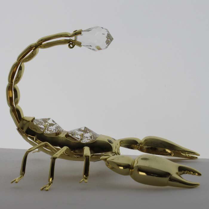 Swarovski Statuette: Skorpion mit Swarovski Elements Vergolde – Nuovo (secondo la descrizione) da Stein am Rhein venduto da Vitrum8260