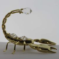 Skorpion mit Swarovski Elements Vergolde