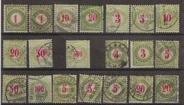 TAX99 - Lot de timbres taxe type chiffre