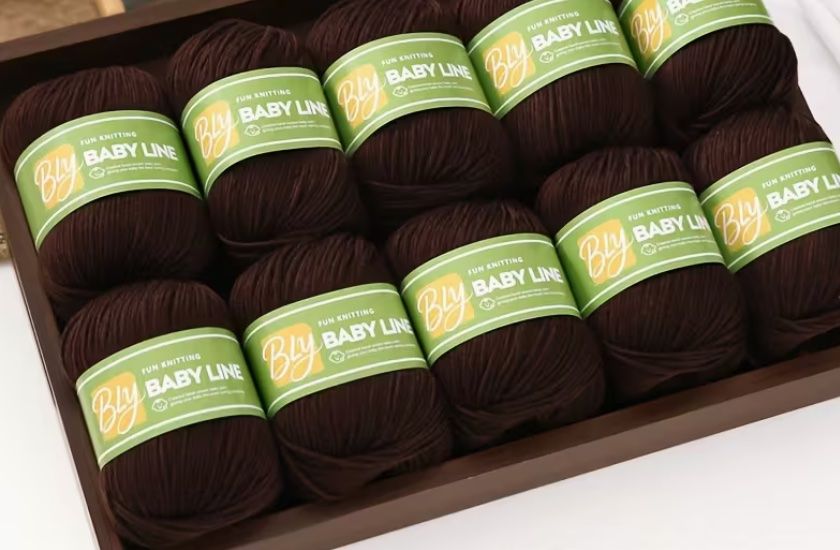 Lana: ca. 500g braunes Luxus-Seidenmischgarn – Nuovo e nell'imballaggio originale da Wagenhausen venduto da M.Sieg