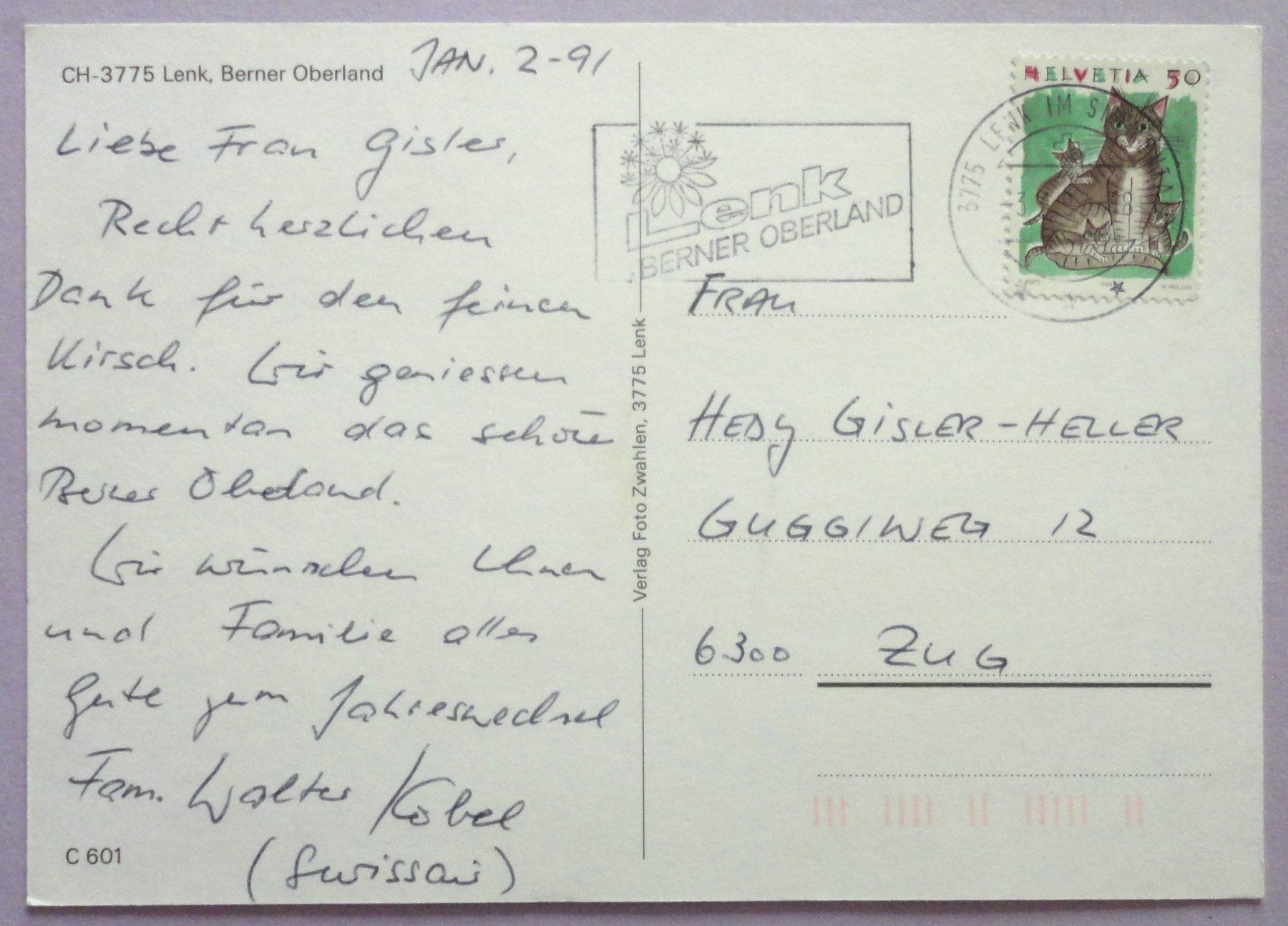 Cartes postales: Lenk, Berner Oberland – D'occasion à Fétigny par Billy2miny 1