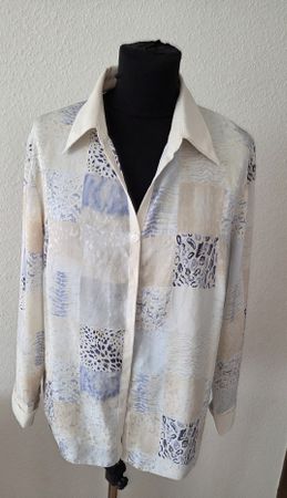 Damen Bluse Patchwork Muster Grösse 42, sehr guter Zustand