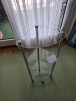 Eckregal Glas Metall 3 Ebenen guter Zustand