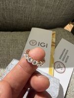 Bague Diamant certificat IGI Rose Gold 18K
