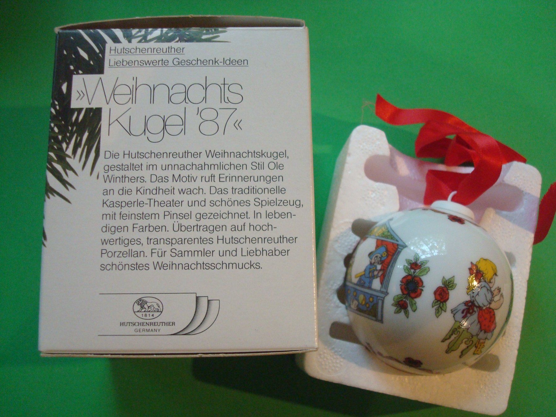 Hutschenreuther Campanacci mucche: Weihnachtskugel 1987 Hutschenreuther – Nuovo (secondo la descrizione) da Riehen venduto da Baerewaegli
