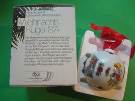Weihnachtskugel 1987 Hutschenreuther