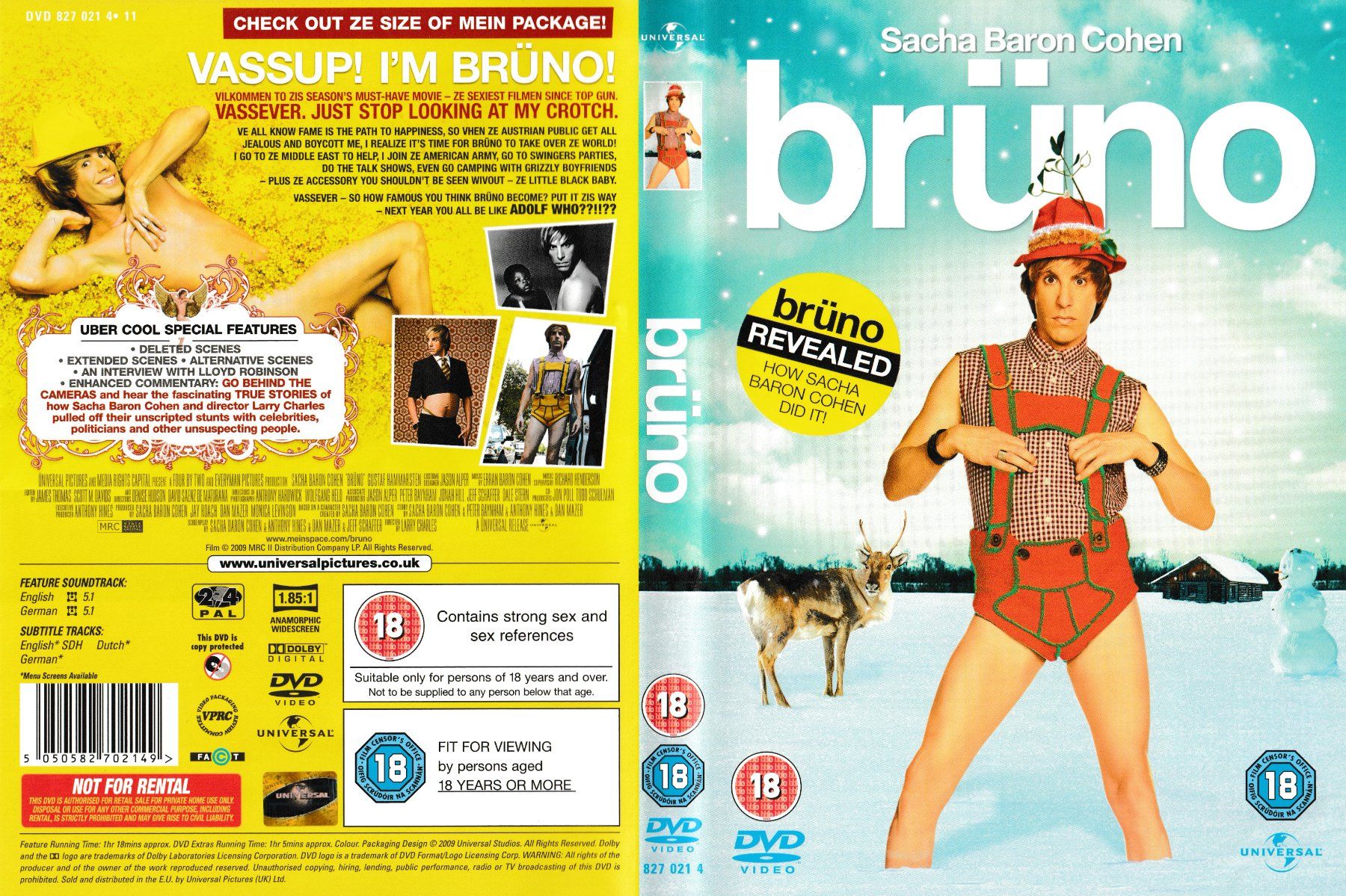 Tutti i DVDs: DVD - Brüno (ENG) – Usato da Langnau am Albis venduto da MediaRescuerKeLoX