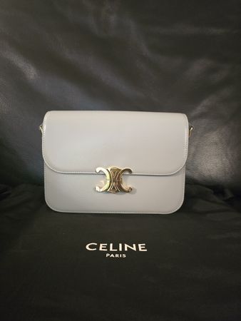 CELINE KLASSISCHE TRIOMPHE TASCHE aus glänzendem Kalbsleder