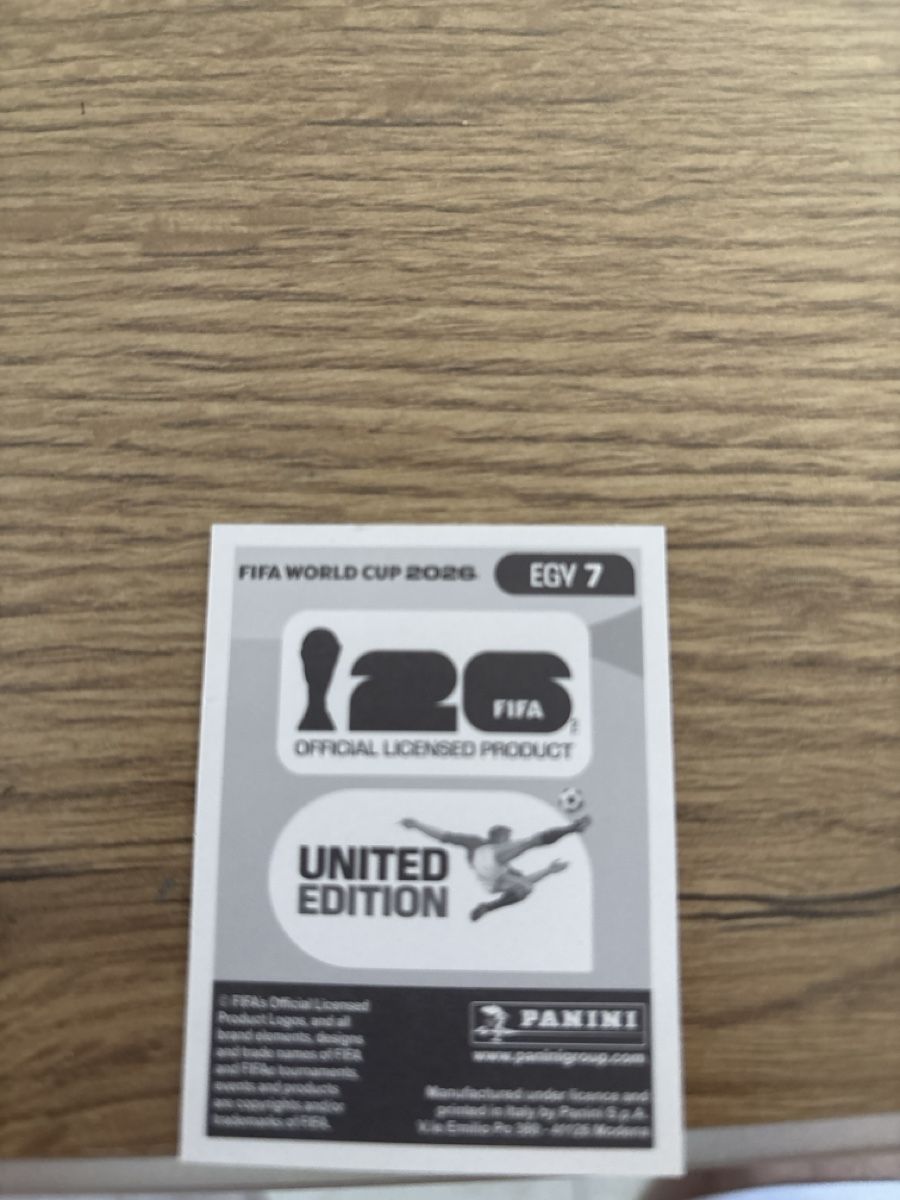 Panini Carte collezionabili: Panini Fifa WM 2026, EGY 7 – Nuovo (secondo la descrizione) da Niederwil AG venduto da pat_l6fn 1