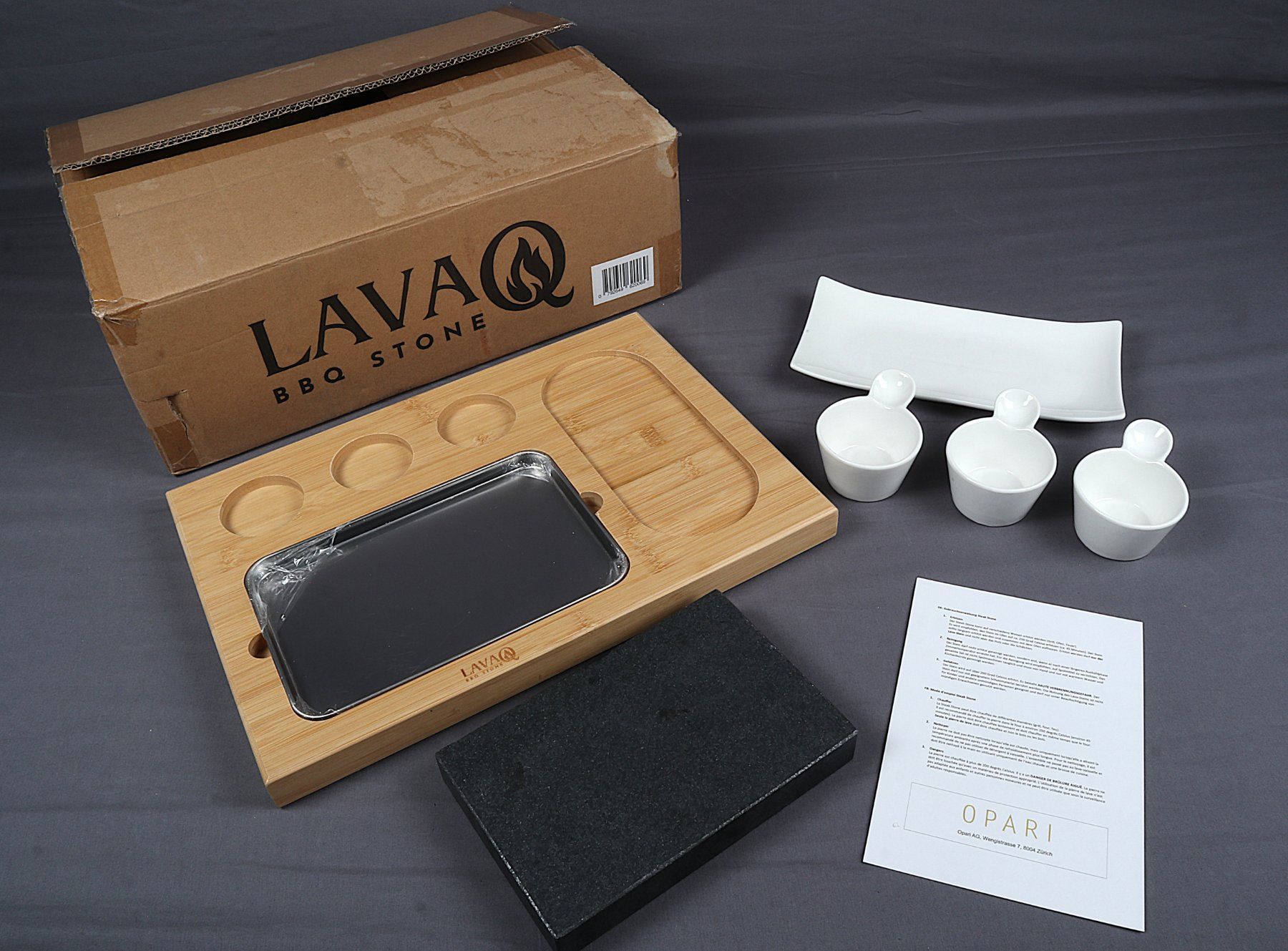 Set di piatti: LAVA BBQ Stone Set – Usato da Steinen venduto da Restwert_Steinen