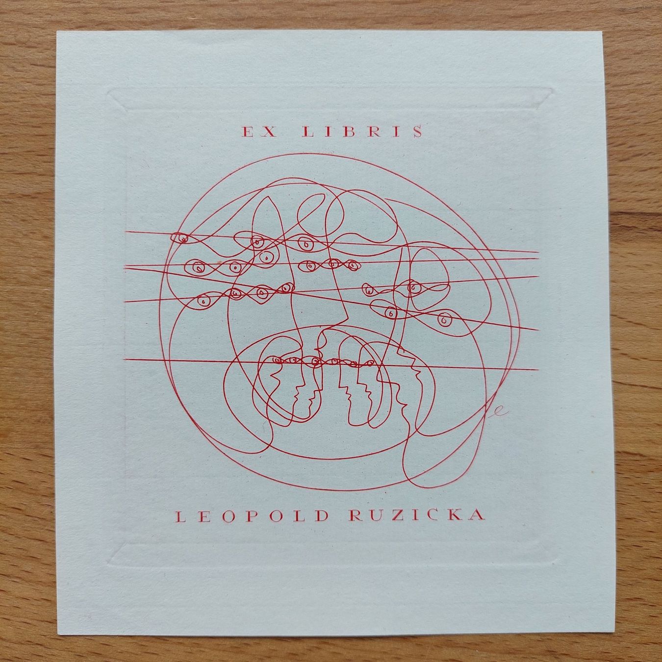 Grafiken & Lithographien: Exlibris Hans Erni - Original Lithographie – Gebraucht aus Obfelden von Exlibris-Art