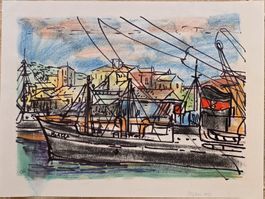 Aquarell Clara Vogelsang Eymann (38x29) Pireus Letze Gemald