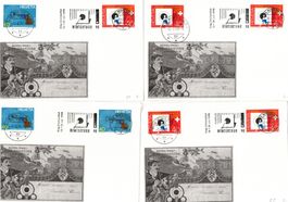 Eidg. Schützenfest LUZEN 1979 / 1990 Stempel Briefmarken