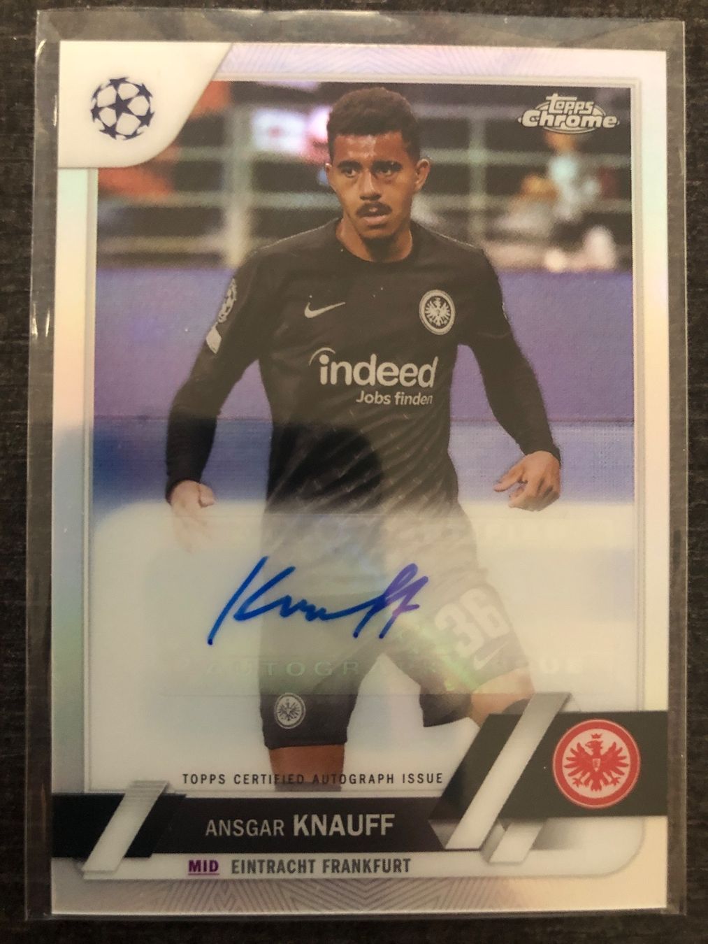 Topps Carte collezionabili: Topps Chrome Ansgar Knauff Autogramm – Usato da Wangenried venduto da Garagara