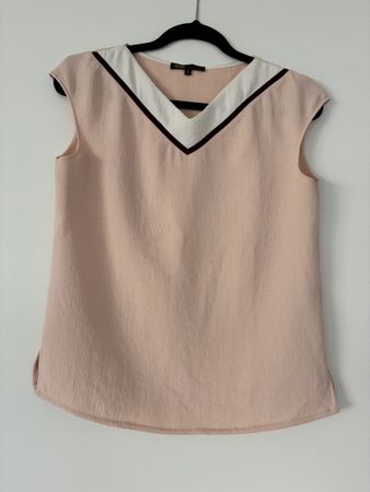 Top sans manches Maje rose poudré