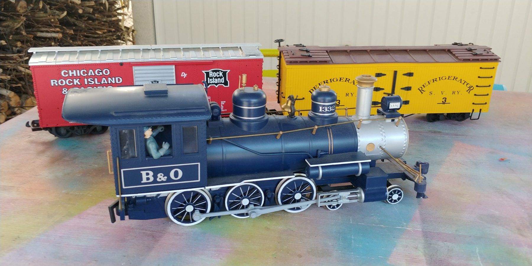 Modelleisenbahnen: Bachmann Dampflok mit 2 Wagen G – Gebraucht aus Waltenschwil von Ardnas007