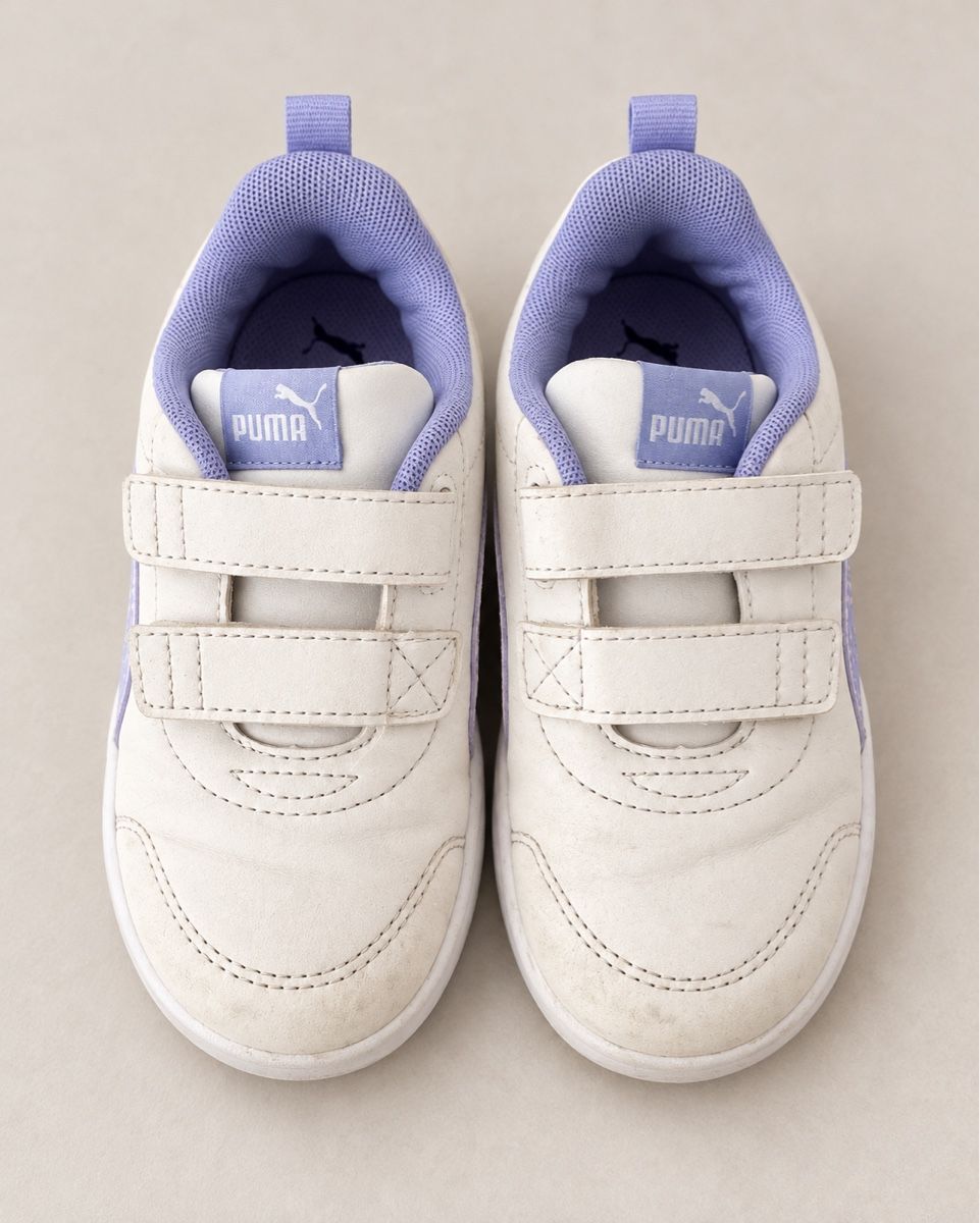 Puma Scarpe da uomo: Baskets Puma blanches et violettes avec scratchs – Nuovo (secondo la descrizione) da Lengnau BE venduto da AMDEALS
