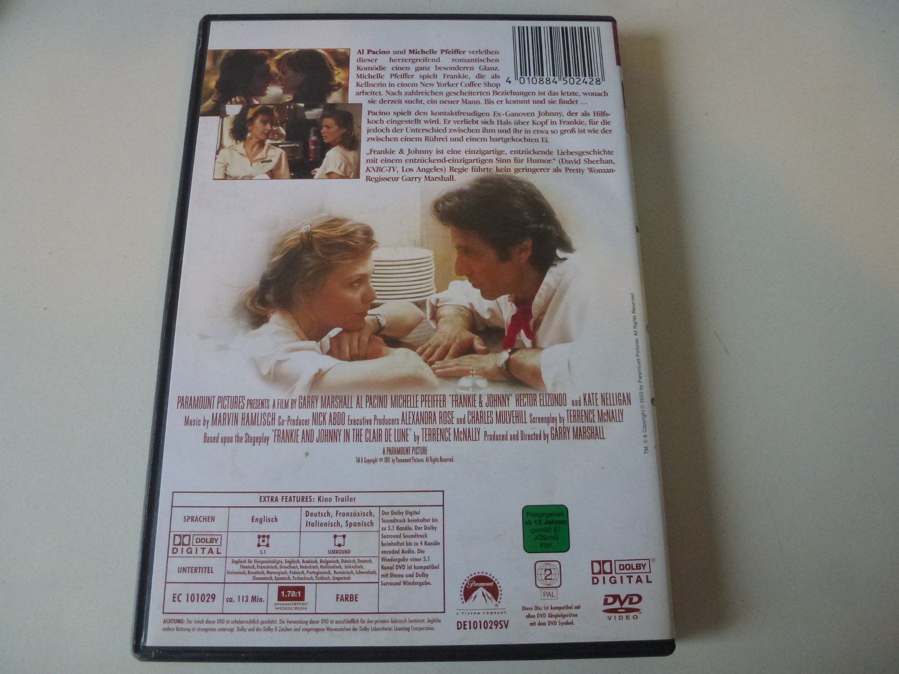 Tutti i DVDs: Frankie & Johnny (DVD) – Nuovo (secondo la descrizione) da Bern venduto da Frebo 1