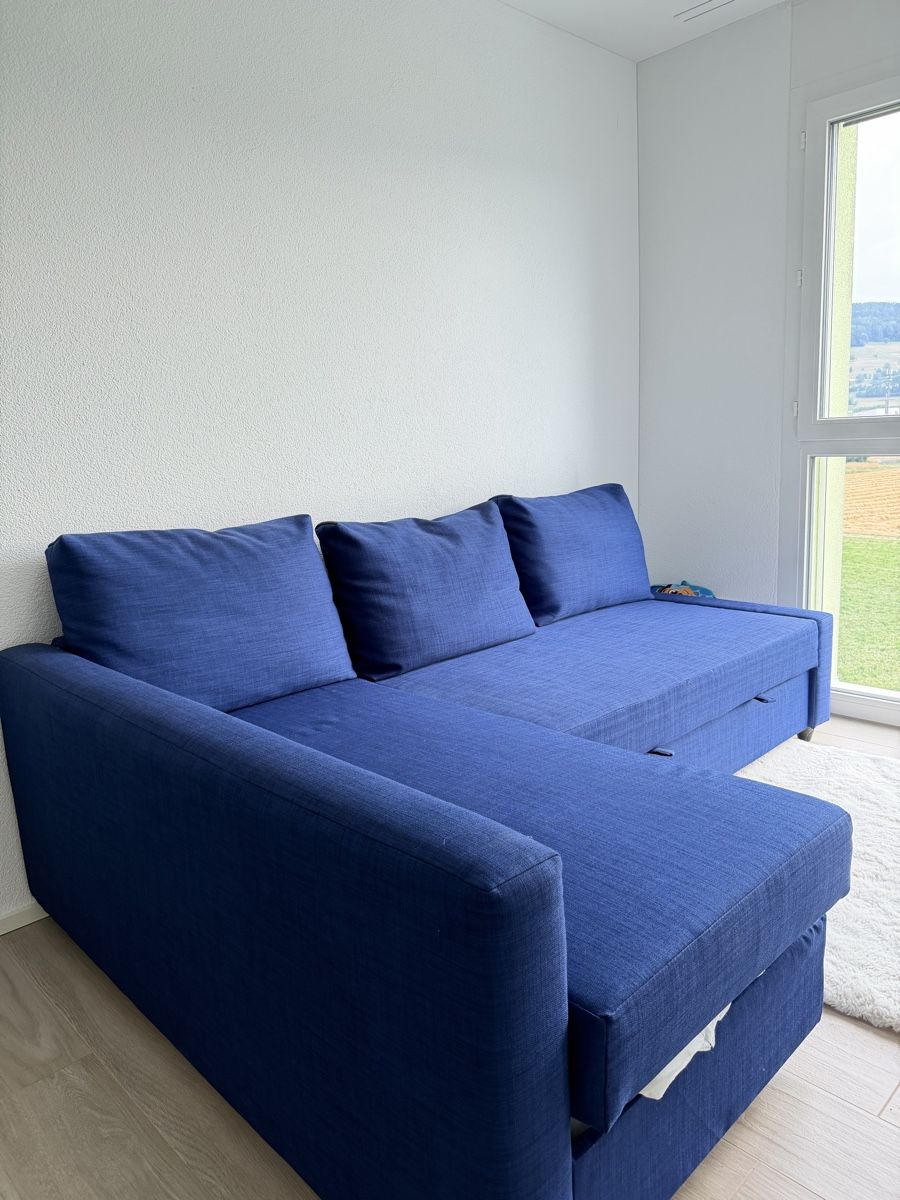 Ikea Divani: Schlafsofa dunkelblau mit Bettkasten von Ikea – Nuovo (secondo la descrizione) da Reinach AG venduto da gin_kdm8 1