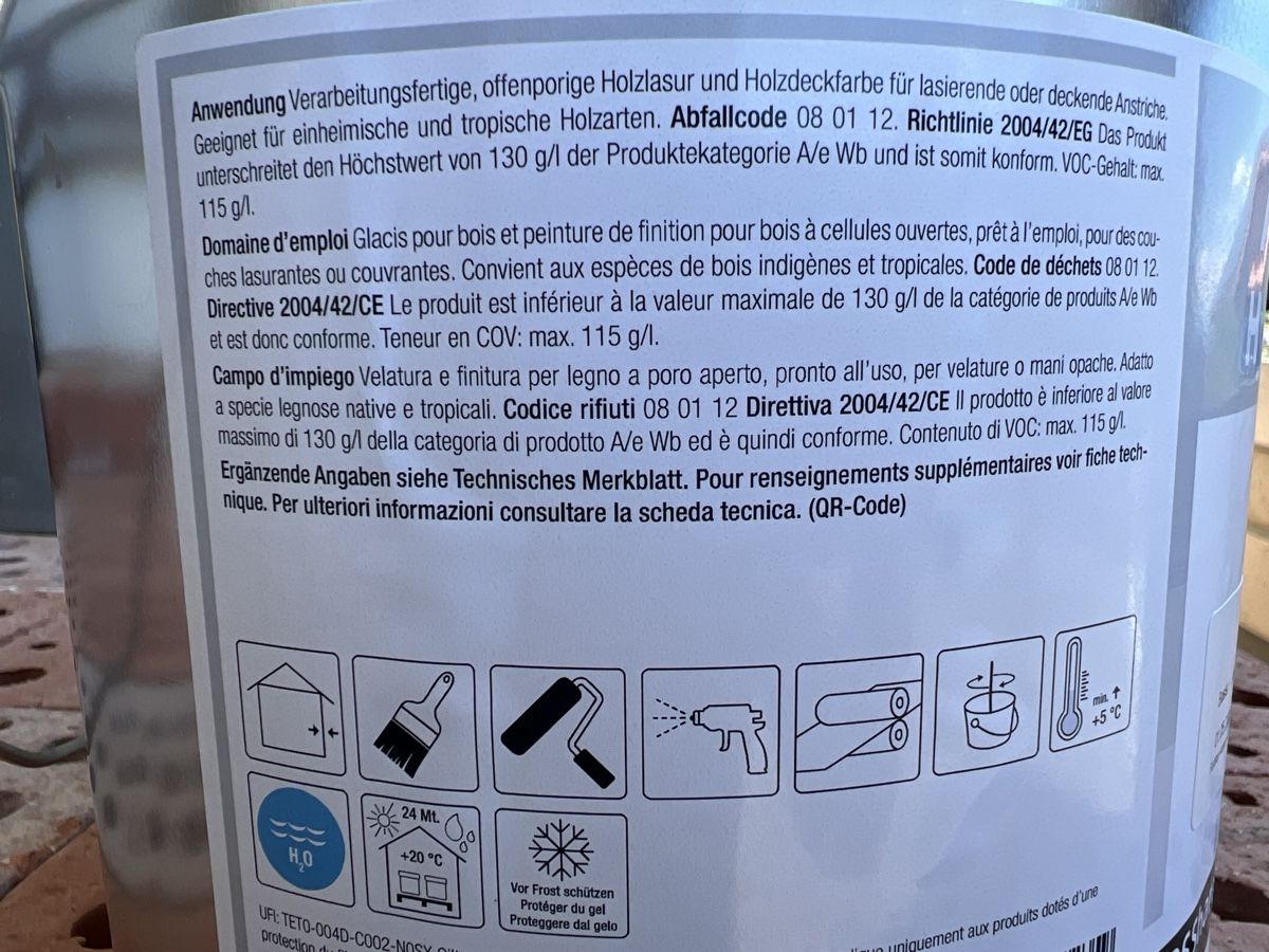 Colori: Holzlasur Bosshard Arbezol – Usato da Biel/Bienne venduto da Tausendassa 3