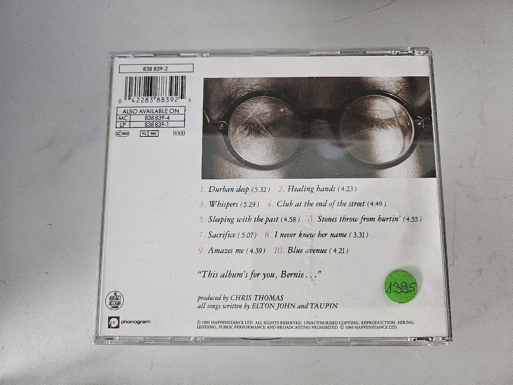 CD: Elton John - Sleeping with the Past - CD – Usato da La Joux FR venduto da car_ck96 2