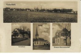NIEDERHASLI ZH sehr schöne Mehrbildkarte um 1920!