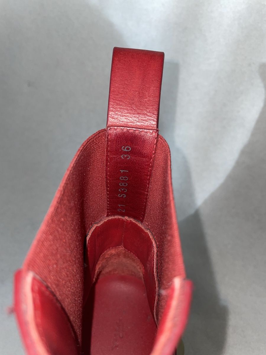 Rick Owens Scarpe da uomo: Rick Owens Bozo Beetle Tractor Boots / Rot – Usato da Adliswil venduto da sel_s6cw 5
