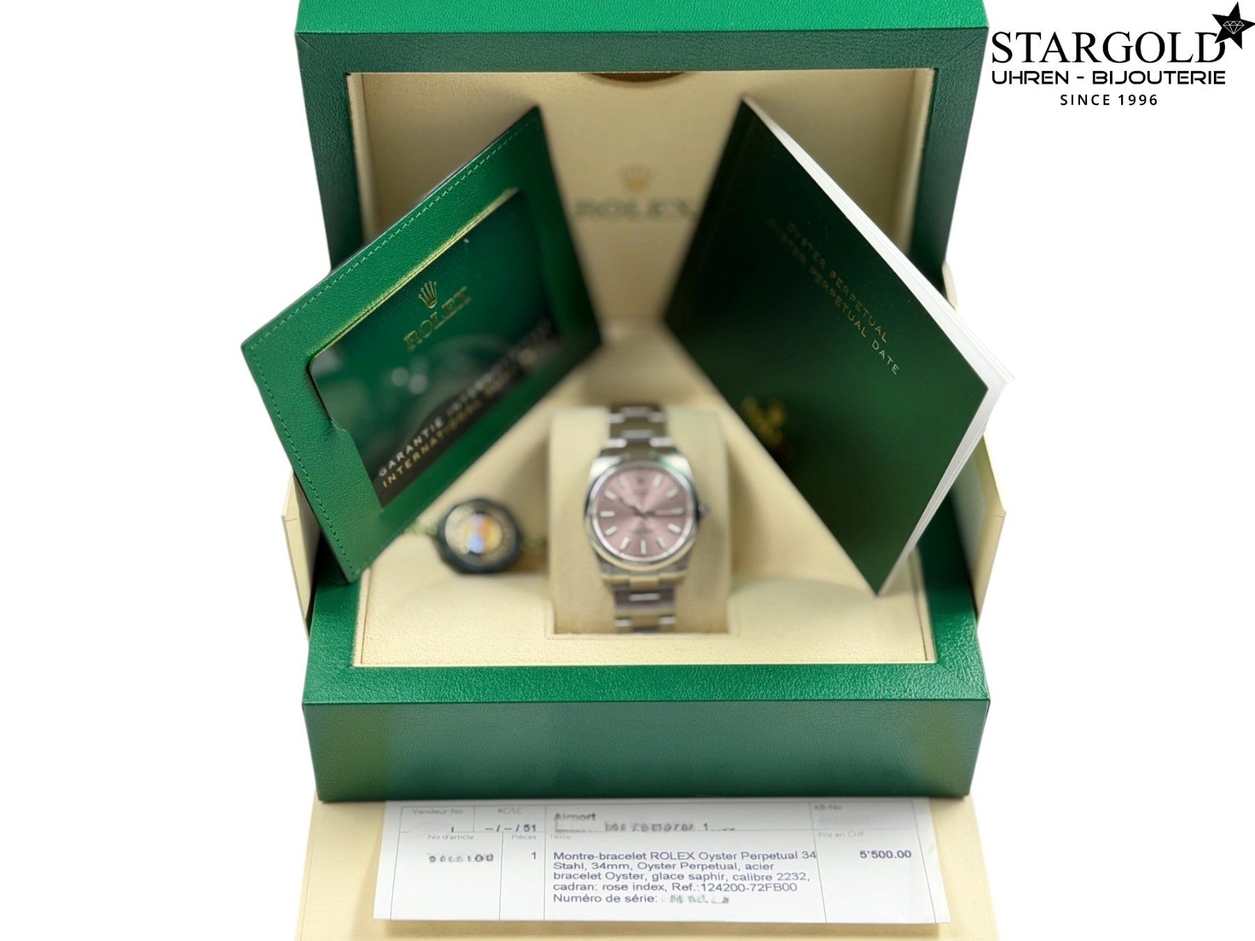 Rolex Montres: Rolex Oyster Perpetual 34 - 124200 – D'occasion à Zürich par Stargold-Uhren 1