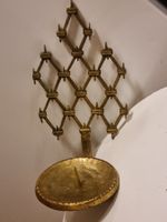 Vintage Wandkerzenhalter aus massivem Messing