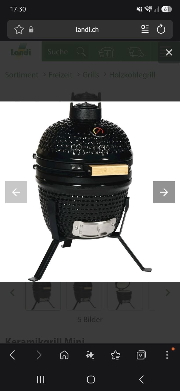Griglie: Keramikgrill neu und originalverpackt – Nuovo e nell'imballaggio originale da Brunnadern venduto da ginalaura92 1