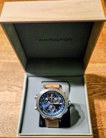 Hamilton Herrenuhr mit Lederarmband und Box guter Zustand