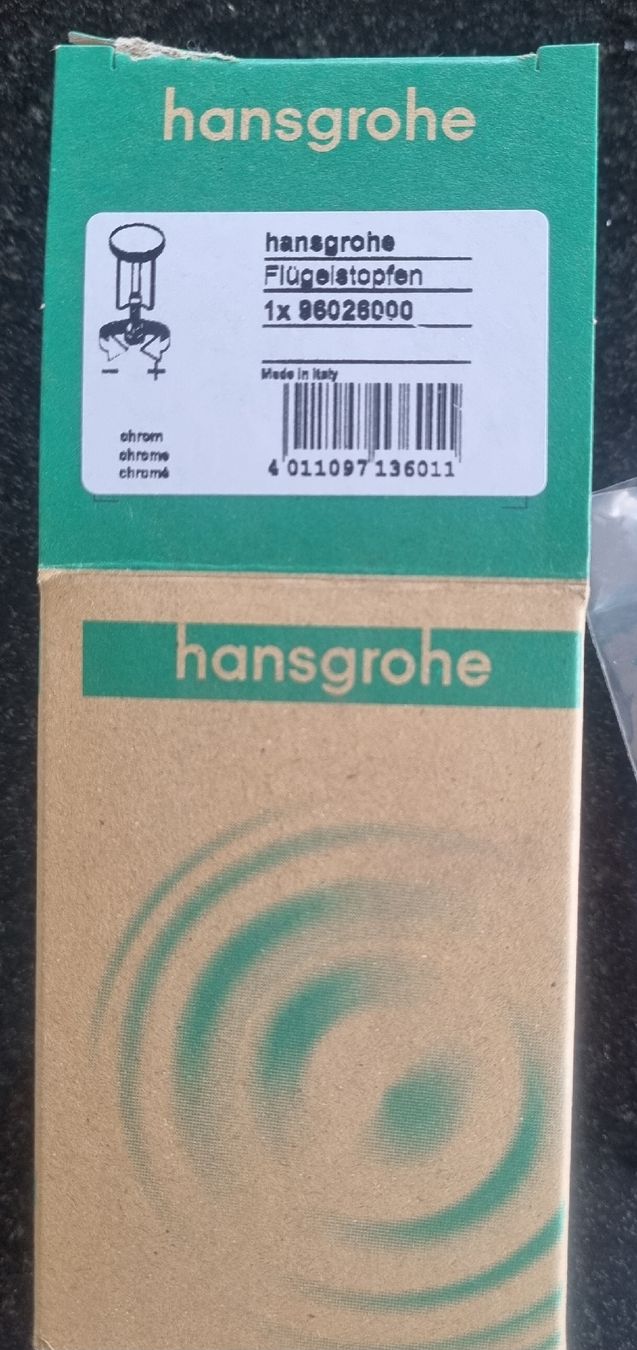 Hansgrohe Rubinetteria: Flügelstopfen Hansgrohe chrom – Nuovo e nell'imballaggio originale da Konolfingen venduto da fiirabe66 2