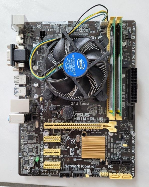 Motherboard ASUS H81M Plus + Intel i5 4460 + RAM 16GB DDR3 Kaufen auf
