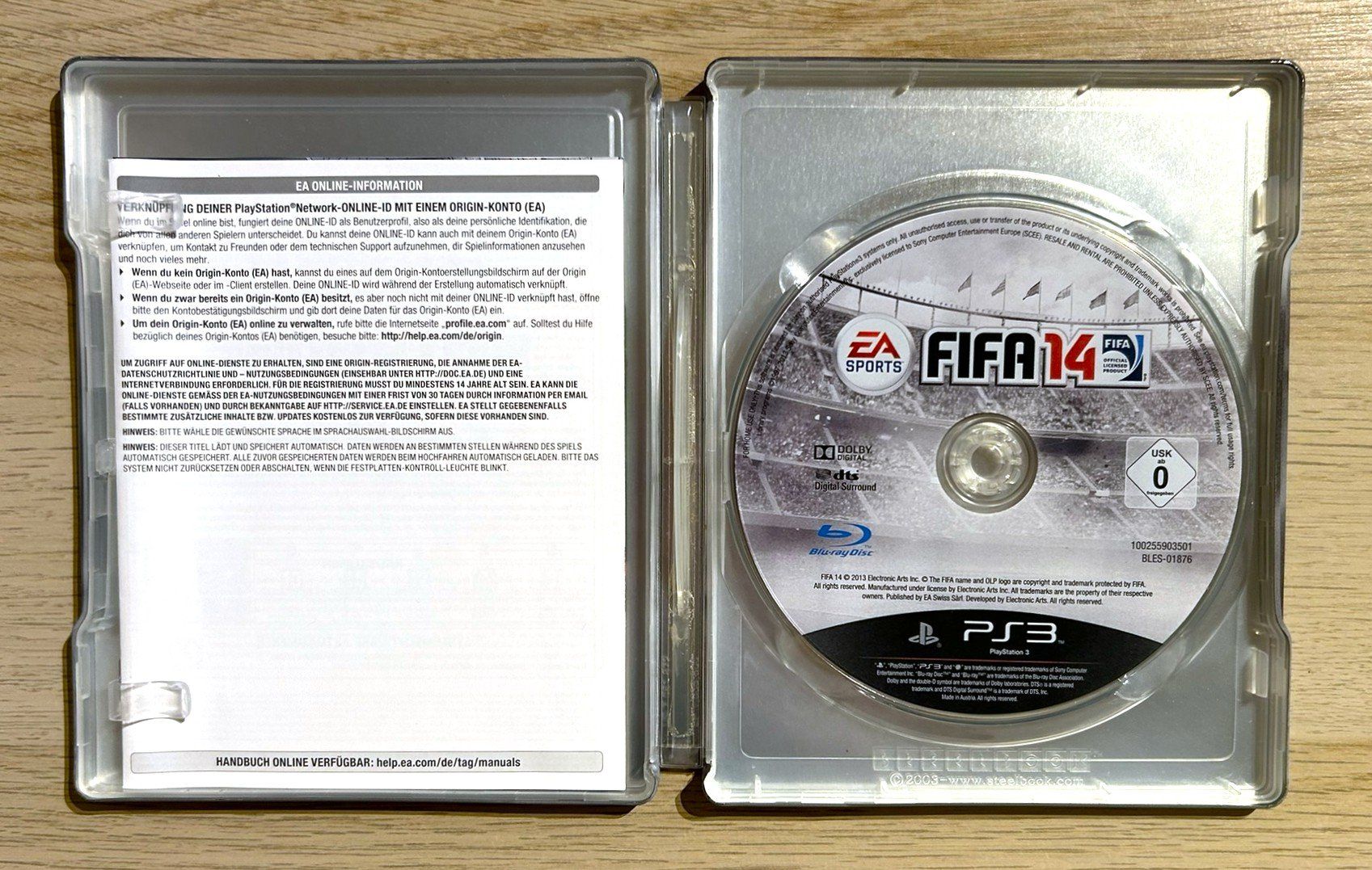 Sony Spiele: FIFA 14 Steelbook PS3 – Gebraucht aus St. Gallen von Alpine.Arcade 2