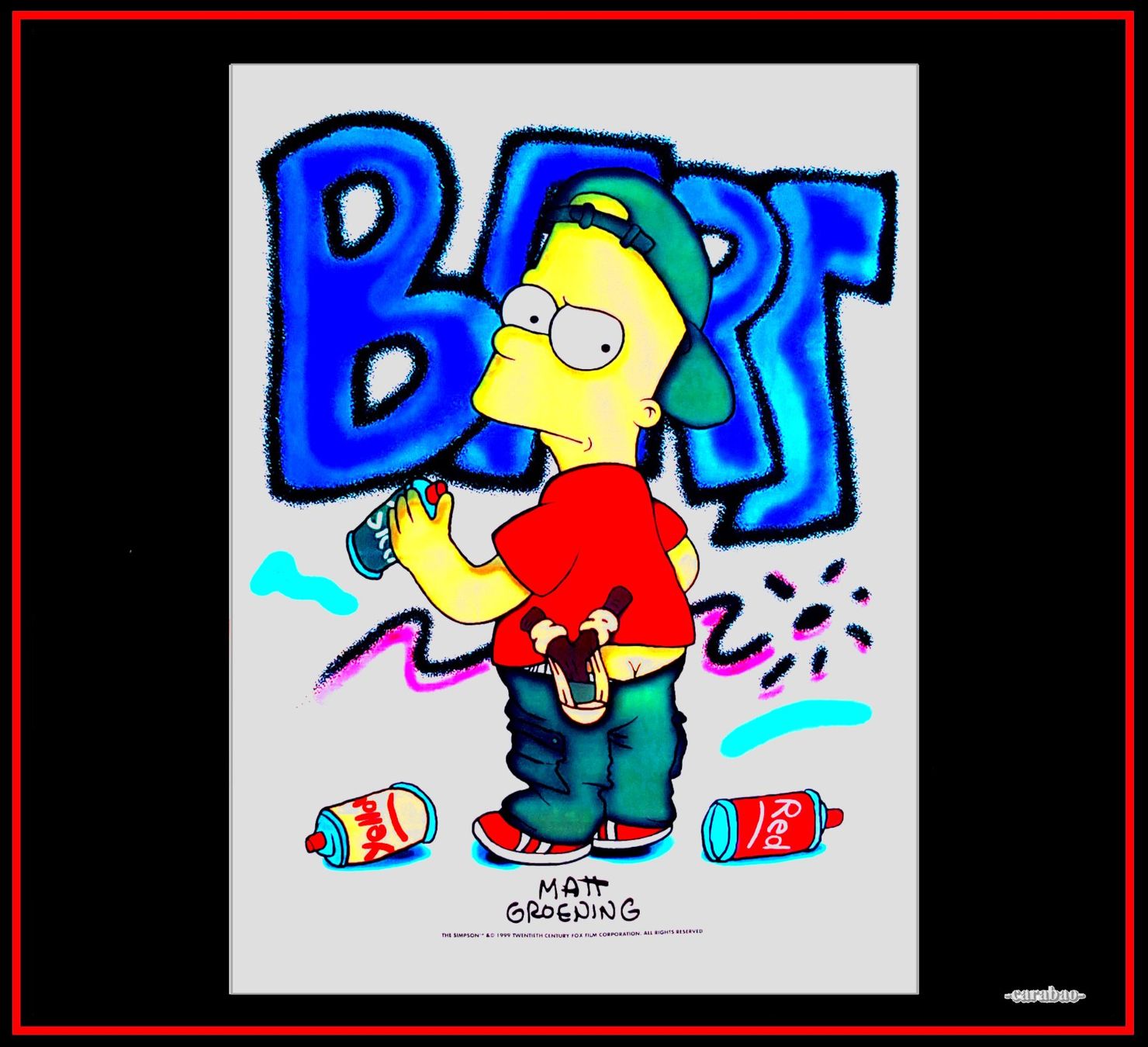 Fahnen: Fahne *Bart Simpson* - Nr. J-5923 – Neu (gemäss Beschreibung) aus Winterthur von --carabao--