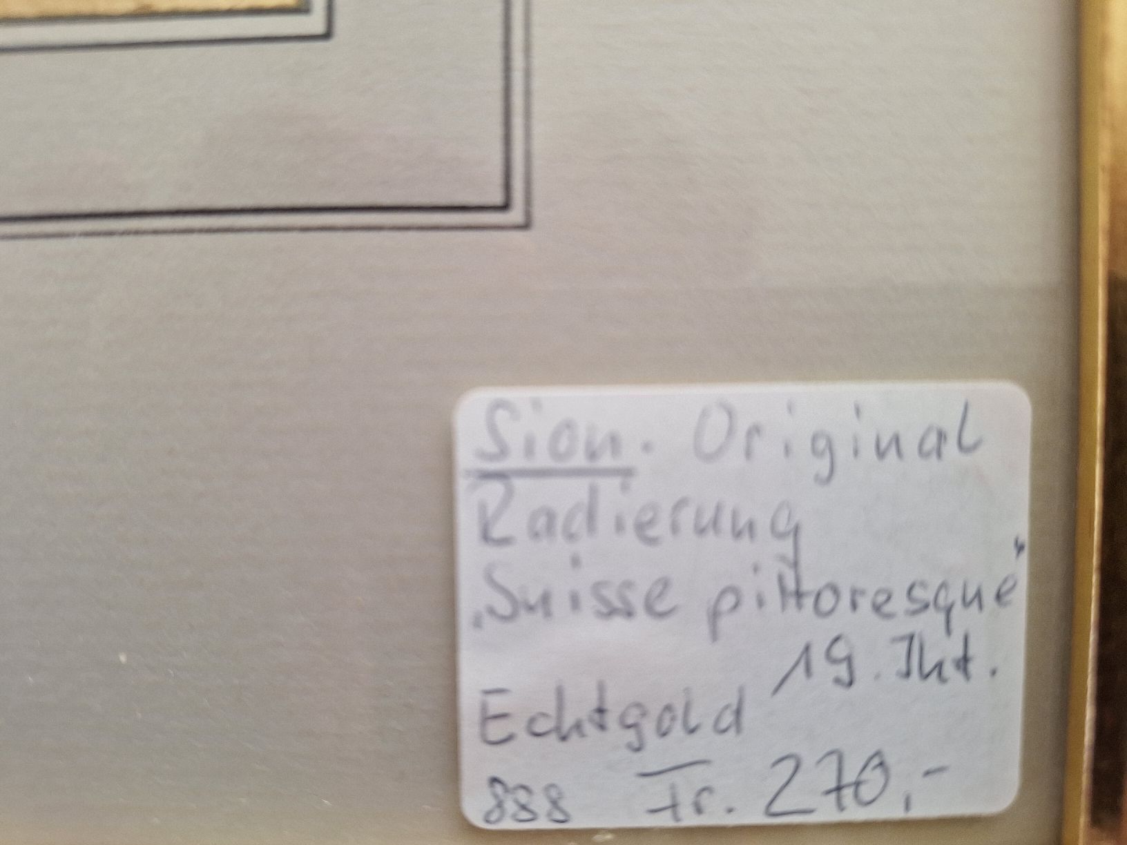 Stiche: SION – Gebraucht aus Bevaix von bohrap 3