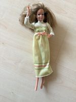 Puppe Mattel 1966 Kleid gelb gestreift mit Flecken