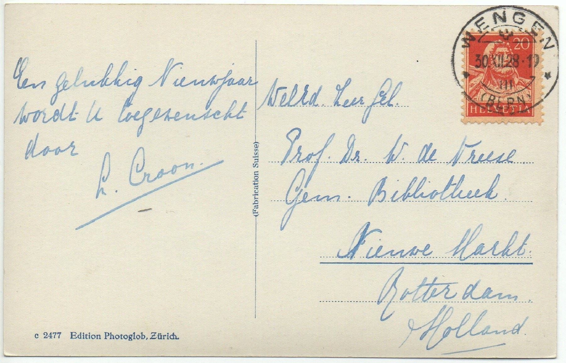 Cartes postales: WENGEN – D'occasion à Jona par philajona 1