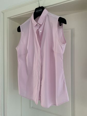 Damen Bluse Artigiano Asoni ärmellos rosa guter Zustand