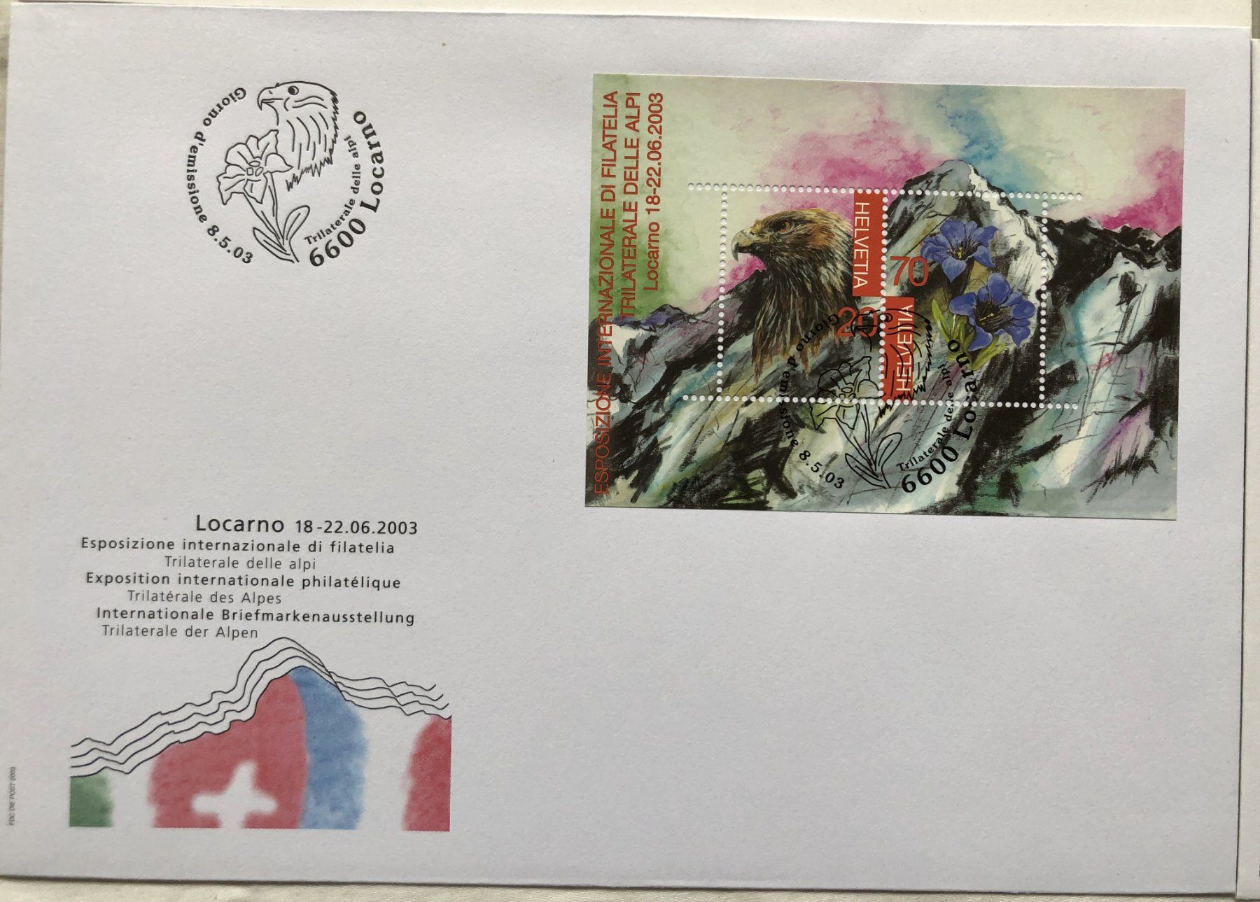 Tutti i francobolli: 4x Sonderblocks - FDC – Usato da Schaffhausen venduto da durruti 3