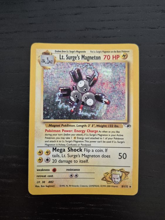 Seltene Lt. Surge's Pokémon Karte holo (Gebraucht) in Rotkreuz
